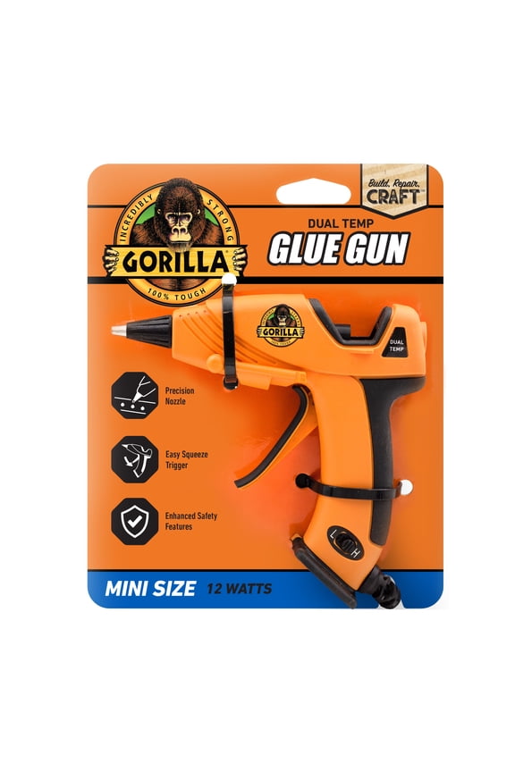 Hot Glue Gun Mini - Dual Temp Mini Size Hot Glue Gun with Precision Nozzle