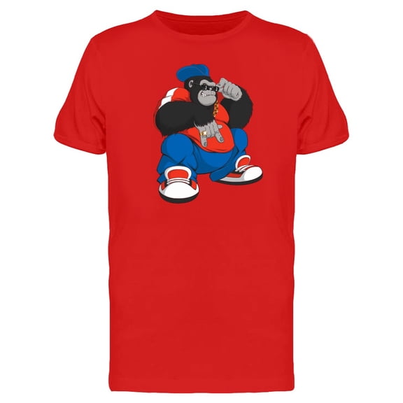 Gorilla In Track Suit T-Shirt Men -Image by Shutterstock, Male XX-Large