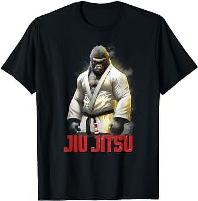 Gorilla Jiu Jitsu Black Belt Martial Arts BJJ MMA Grappling TShirt
