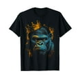 thumbnail image 1 of Gorilla King Tee Alpha Funny Ape Wildlife Graphic Tees T-Shirt, 1 of 5