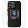 thumbnail image 1 of Gorilla Listens to Music Neon City Phone Case for iPhone 16 15 14 13 12 11 Pro Max, 1 of 2