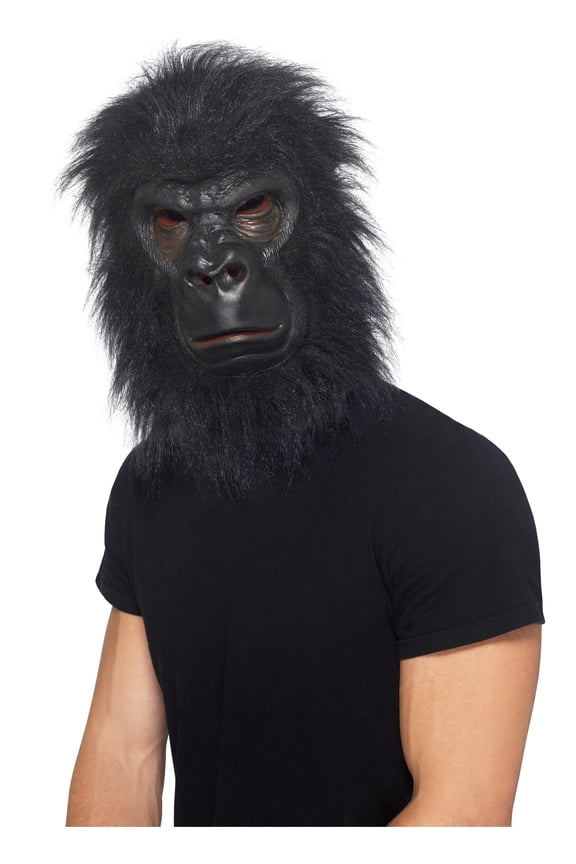 Gorilla Mask Adult Black Animal One Size Male Fancy Dress Party Book Week Halloween