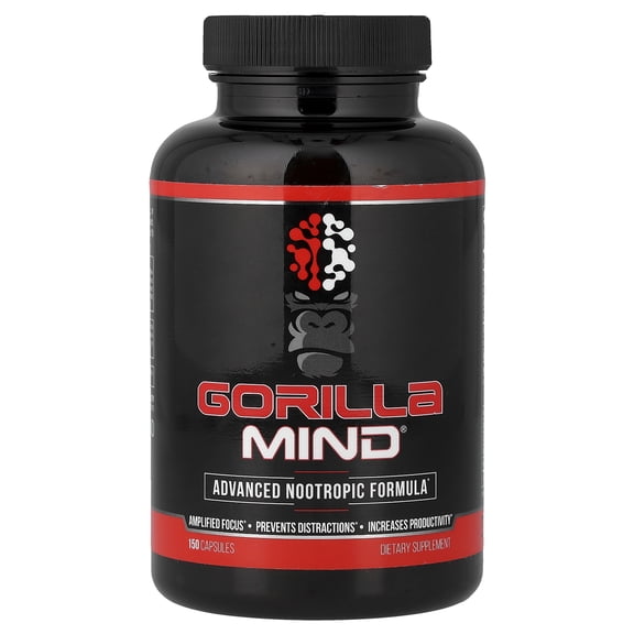 Gorilla Mind Advanced Nootropic Formula, 150 Capsules