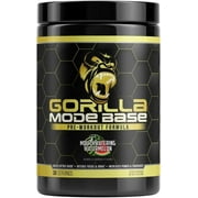 Gorilla Mind Base Pre Workout - Raises Nitric Oxide Intense Focus & Drive Endurance Power - L-Citrulline, L-Tyrosine, Betaine, Alpha-GPC, Caffeine, Huperzine A - 360 Grams (Watermelon)
