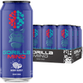 thumbnail image 1 of Gorilla Mind Energy Drink, No Sugar or Artificial Colors, Berry Burst, 16 oz, 12 pack Cans, 1 of 6