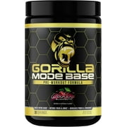 Gorilla Mind Base Pre Workout - Raises Nitric Oxide Intense Focus & Drive Endurance Power - L-Citrulline, L-Tyrosine, Betaine, Alpha-GPC, Caffeine, Huperzine A - 360 Grams (Cherry Blackout)