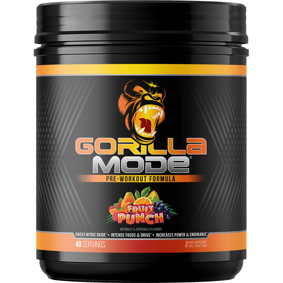 Gorilla Mode Pre-Workout, Fruit Punch, 816 g