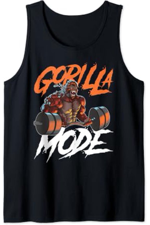 Gorilla Mode Gym Beast Workout Weights Lifting Power Design Tank Top Size S-3XL