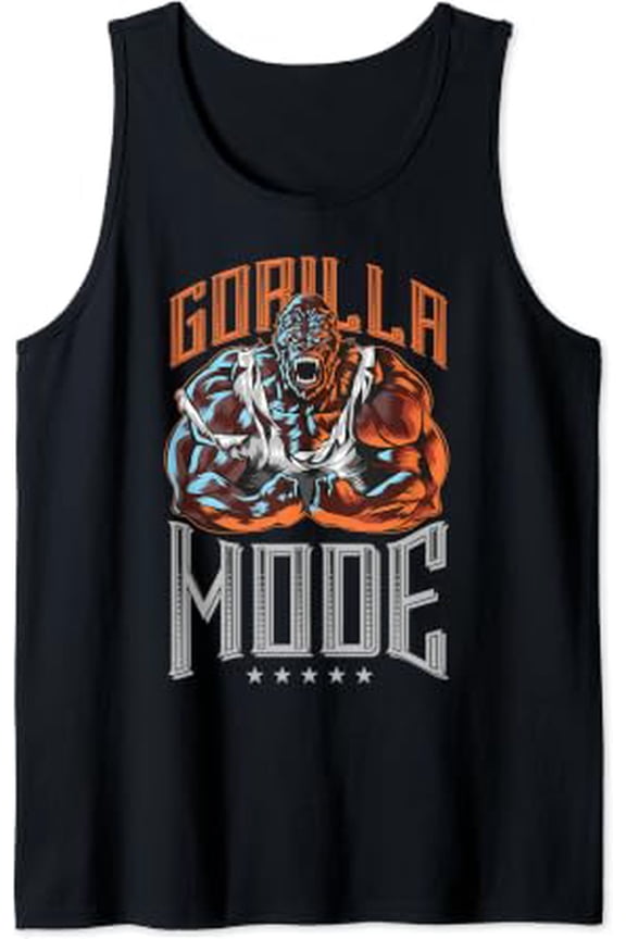 Gorilla Mode Muscles Beast Bodybuilding Animal Fitness Gym Tank Top Size S-3XL
