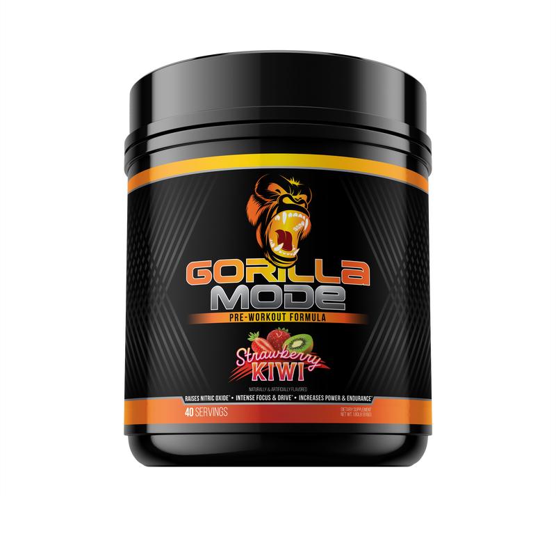 Gorilla Mode Pre Workout With LCitrulline, Creatine, LTyrosine