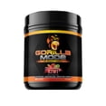thumbnail image 1 of Gorilla Mode Pre Workout - Massive Pumps Laser Focus Energy Power - L-Citrulline, Creatine, L-Tyrosine, Betaine, Hydroprime, Alpha-GPC, 400mg Caffeine, Huperzine A 816g (Strawberry Kiwi), 1 of 1