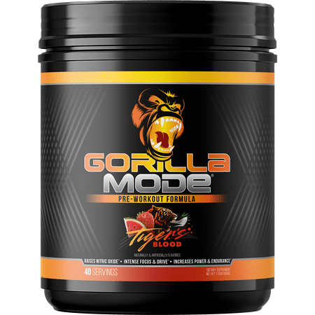 Gorilla Mode Pre-Workout, Tigers Blood, 800 g
