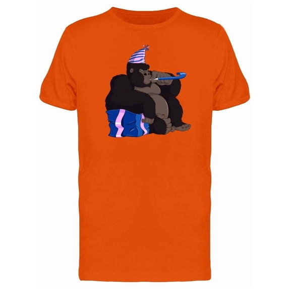 Gorilla On Its Birthday Tee Men's -Image by Shutterstock