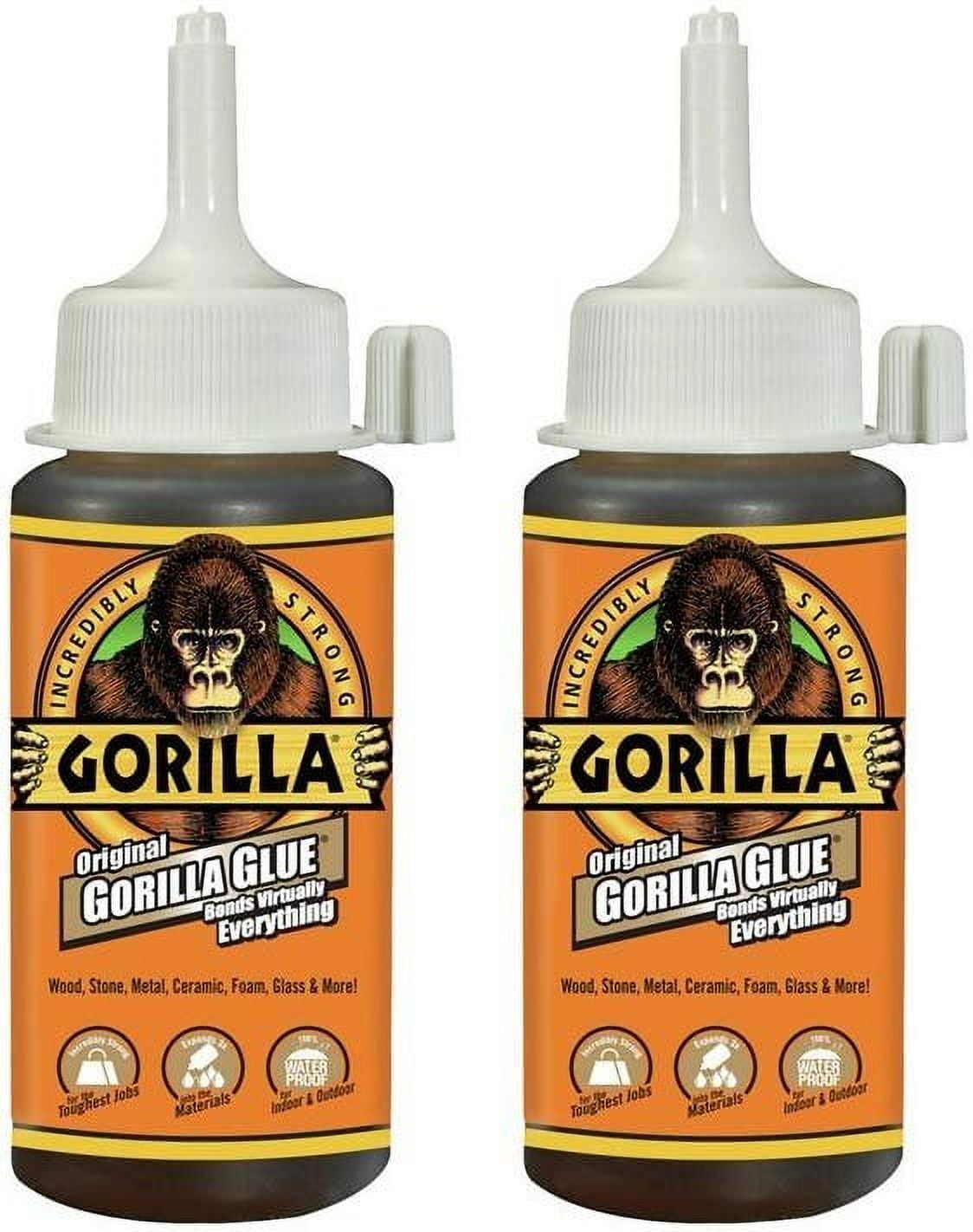 Gorilla 5002401-2 Original Glue (2 Pack), 4 oz, Brown