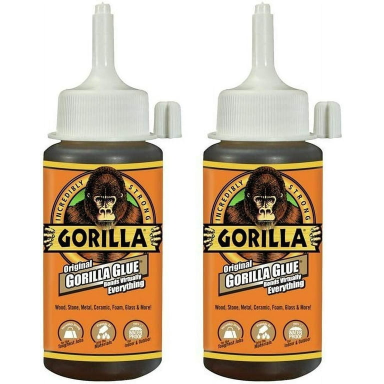 Gorilla Dries Clear Wood Glue, 4oz Bottle (Pack of 6)