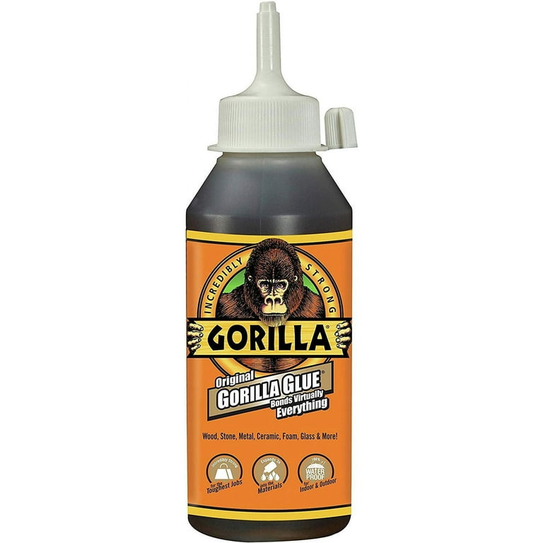 Gorilla Original Gorilla Glue, Waterproof Polyurethane Glue, 8 ounce Bottle