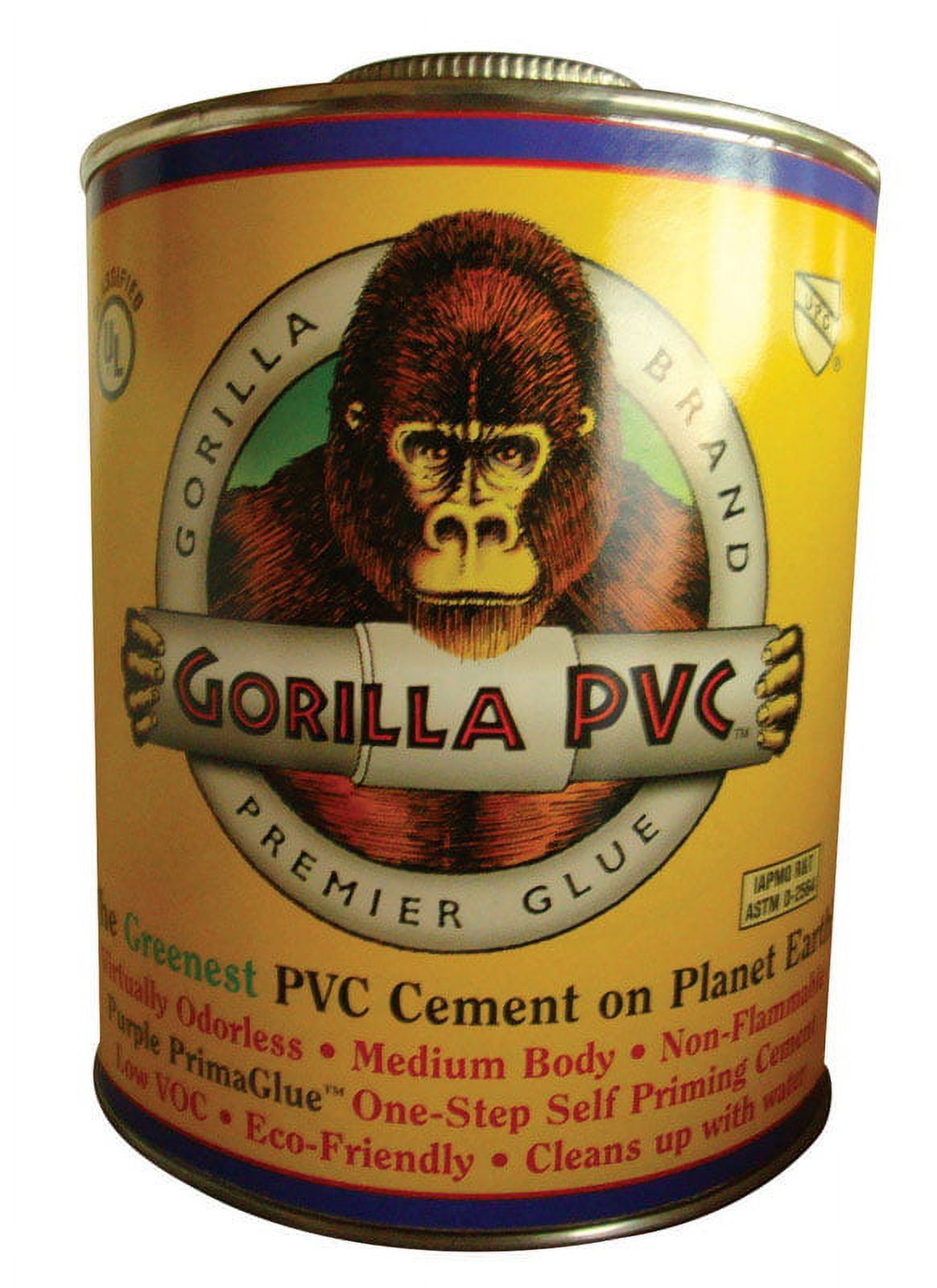 Gorilla PVC PrimaGlue Purple Primer and Cement For PVC 16 oz.