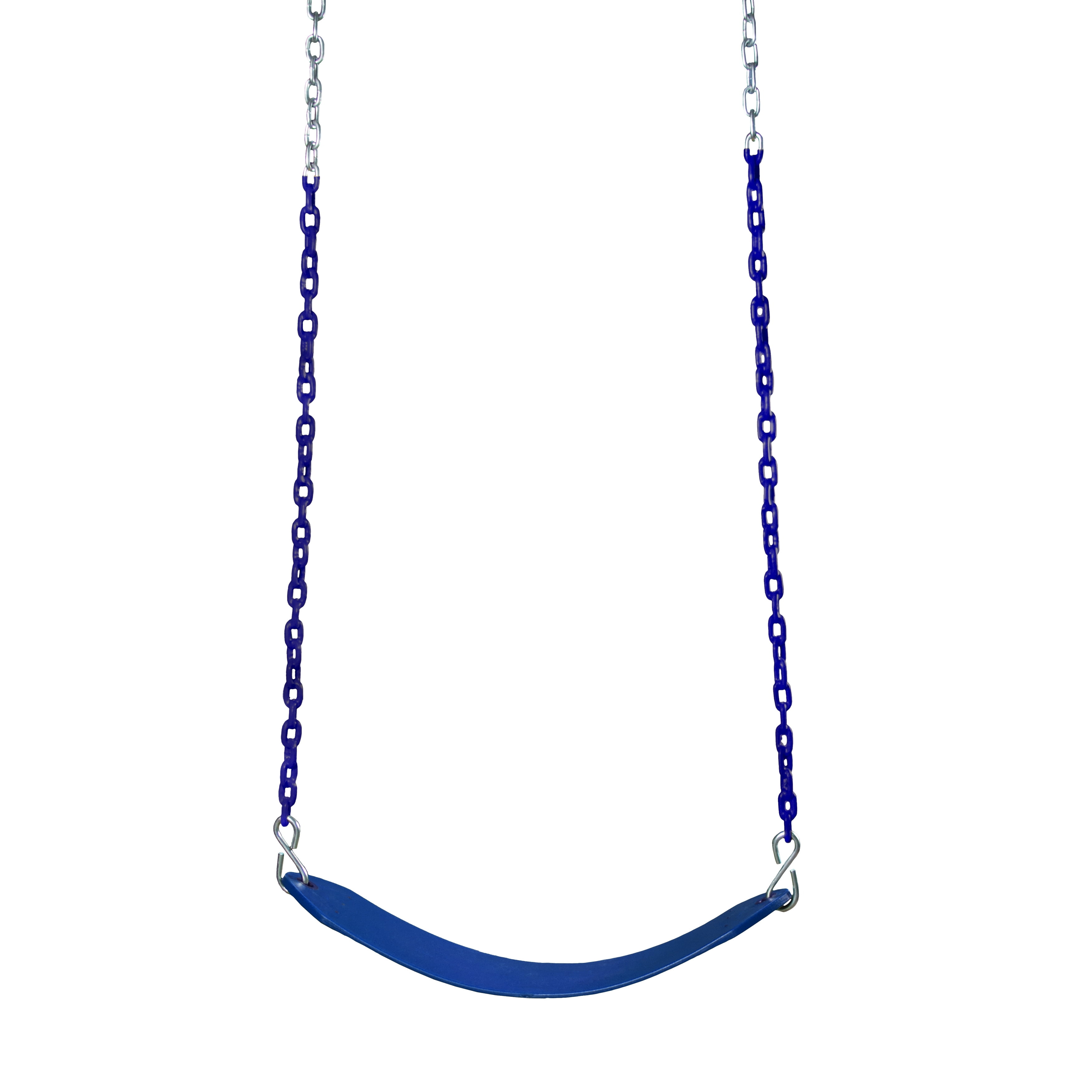 Gorilla Playsets Deluxe Swing Belt - Blue with Blue Chains