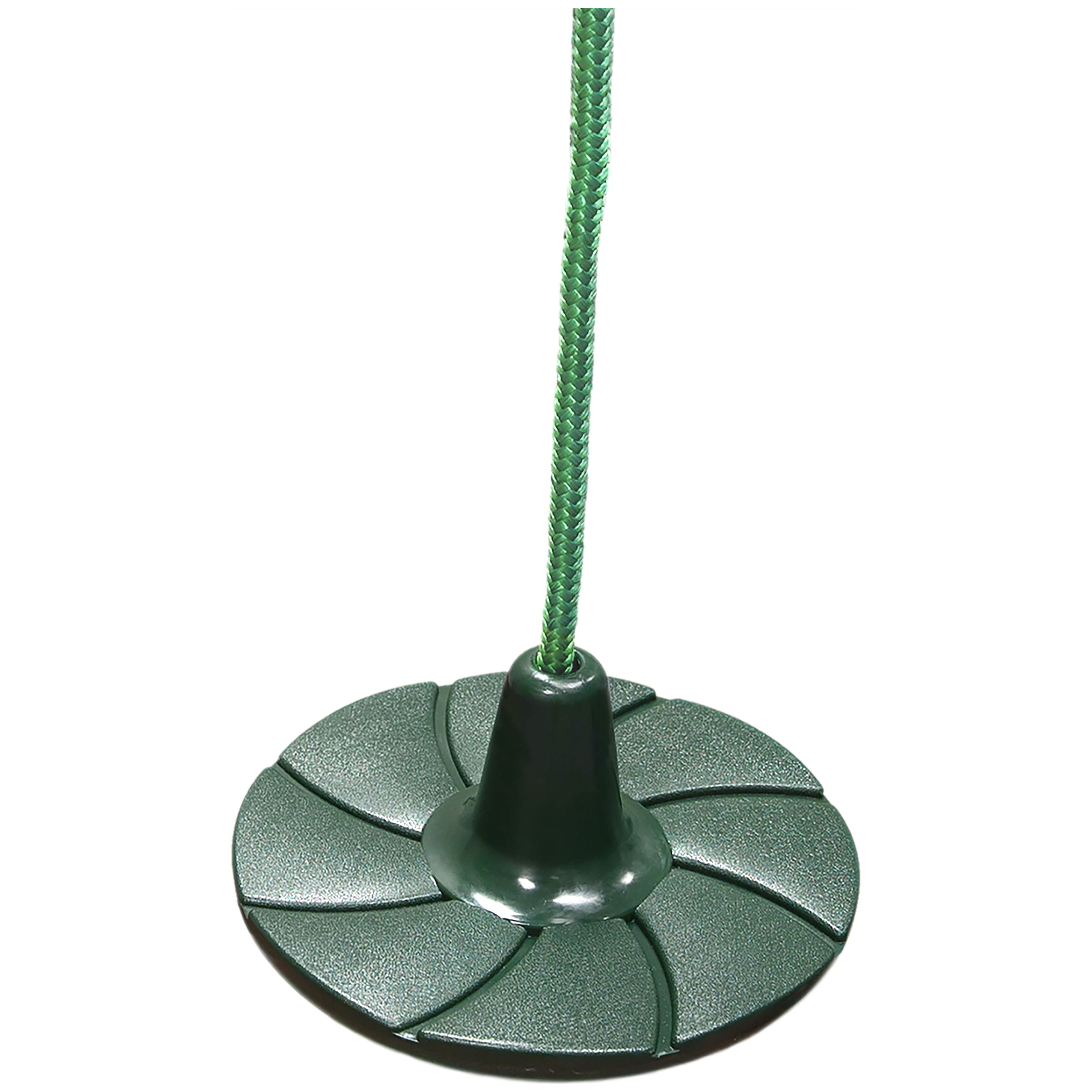 Green Plastic Disc Swing with Rope for Kids