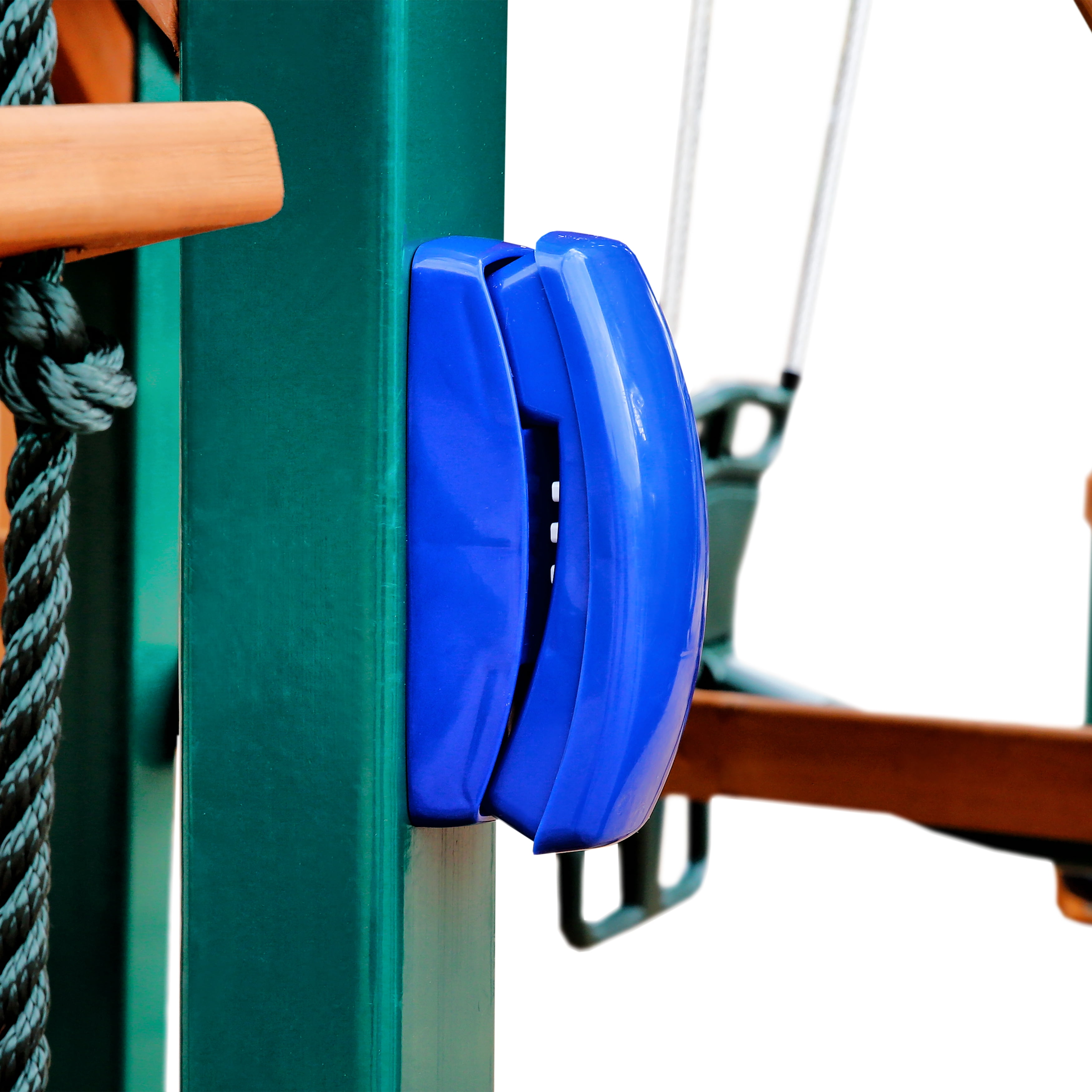 Gorilla Playsets 08-0002-FM Safety Handle Attachment For Swing Set Or Playhouse One 37 Metal Flush Mount Handle Green