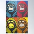 thumbnail image 2 of Gorilla Encounter Blacklight Poster – 24x36 Inches – UV Reactive – #449 2 of 3
