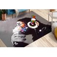 thumbnail image 1 of Gorilla Rug, Thin Rug, Outdoor Rug, Thinking Monkey Rug, Custom Rug, Wall Hanging Rug, Stair Rug, Banksy Rug, Banksy Monkey Rug, Kitchen Rug, 2.6'x4' - 80x120 cm, 1 of 8