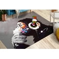 thumbnail image 1 of Gorilla Rug, Thin Rug, Outdoor Rug, Thinking Monkey Rug, Custom Rug, Wall Hanging Rug, Stair Rug, Banksy Rug, Banksy Monkey Rug, Kitchen Rug, 3.3'x5' - 100x150 cm, 1 of 8