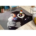 thumbnail image 1 of Gorilla Rug, Thin Rug, Outdoor Rug, Thinking Monkey Rug, Custom Rug, Wall Hanging Rug, Stair Rug, Banksy Rug, Banksy Monkey Rug, Kitchen Rug, 3.3'x6.5' - 100x200 cm, 1 of 8