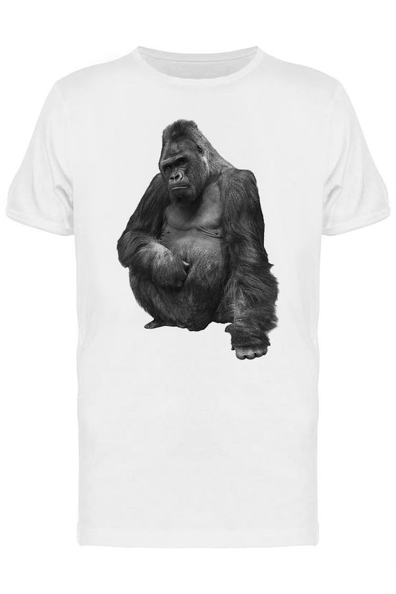 Gorilla, Scratching His Belly T-Shirt Men -Image by Shutterstock, Male Small
