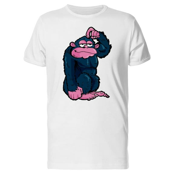 Gorilla Scratching His Head T-Shirt Men -Image by Shutterstock, Male Medium
