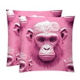 thumbnail image 1 of Gorilla Set of 2 Velvet Throw Pillow with Unique Patterns - 16x16, 18x18, 20x20 Inches for Various Occasions - Pillows Covers Throw Pillow Inserts Pillow Inserts, 1 of 6