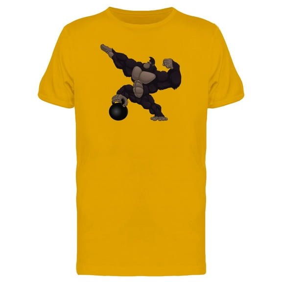 Gorilla Showing Muscles T-Shirt Men -Image by Shutterstock, Male Large