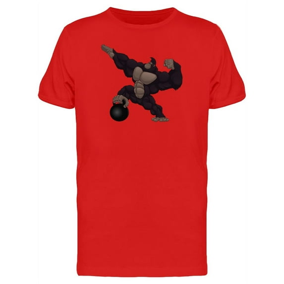 Gorilla Showing Muscles T-Shirt Men -Image by Shutterstock, Male Large