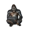 thumbnail image 1 of Gorilla Sitting Detailed and Impressive Bronze Statue Size: 22" x 16" x 30"H, 1 of 10