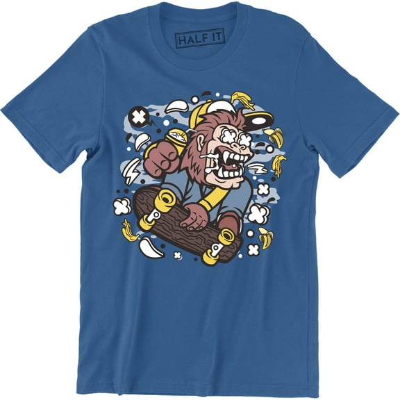 Gorilla Skateboard Skater Modern Streetwear for Men Gift for Son T-Shirt