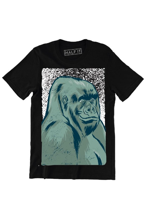 Gorilla Smiling With A Sarcastic Expression Funny Animal T-Shirt