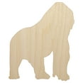 thumbnail image 1 of Gorilla Solid Wood Shape Unfinished Piece Cutout Craft DIY Projects - 4.70 Inch Size - 1/4 Inch Thick, 1 of 7