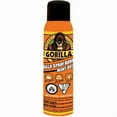 thumbnail image 1 of Gorilla Spray Adhesive, Heavy Duty, Multi-Purpose, Dries Permanent, Indoor & Outdoor, Wide Pad Nozzle, Controlled Spray, Clear, 14oz/396g, (Pack of 1), 106775, 1 of 1
