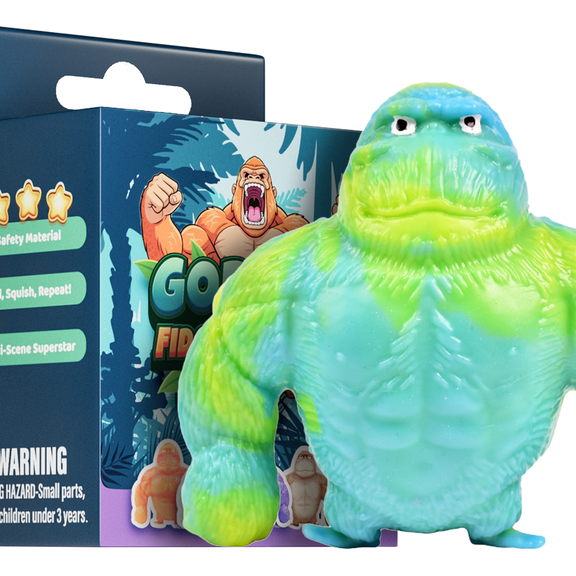 Gorilla Squeeze Stress Relief Toy - Soft Durable Anxiety Relief for Kids & Adults, Fun Fidget Sensory Toy for Relaxation and Focus, Party Favors for Kids.