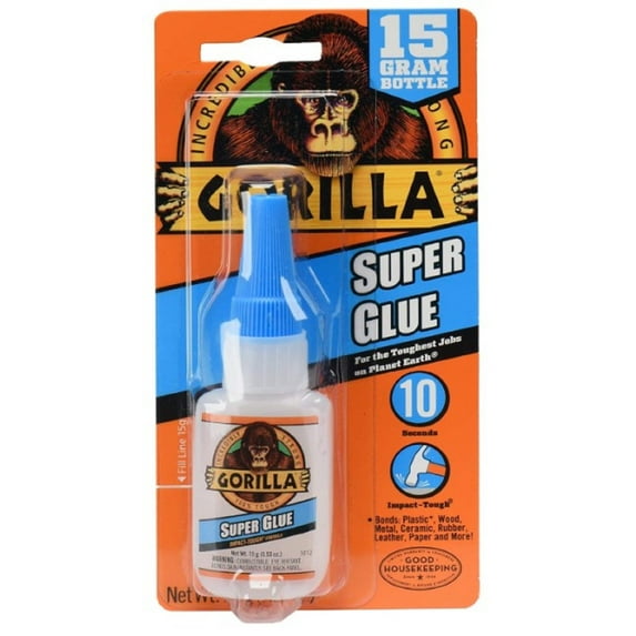 Gorilla Super Glue, 0.53 fl oz (Pack of 20)
