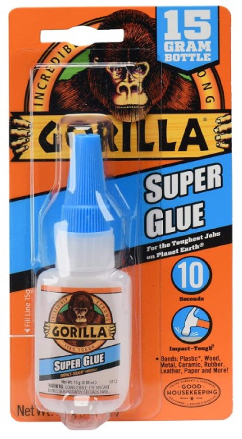 Gorilla Super Glue, 0.53 fl oz (Pack of 3)