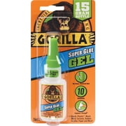 Gorilla Super Glue Gel, 15 Gram, Clear