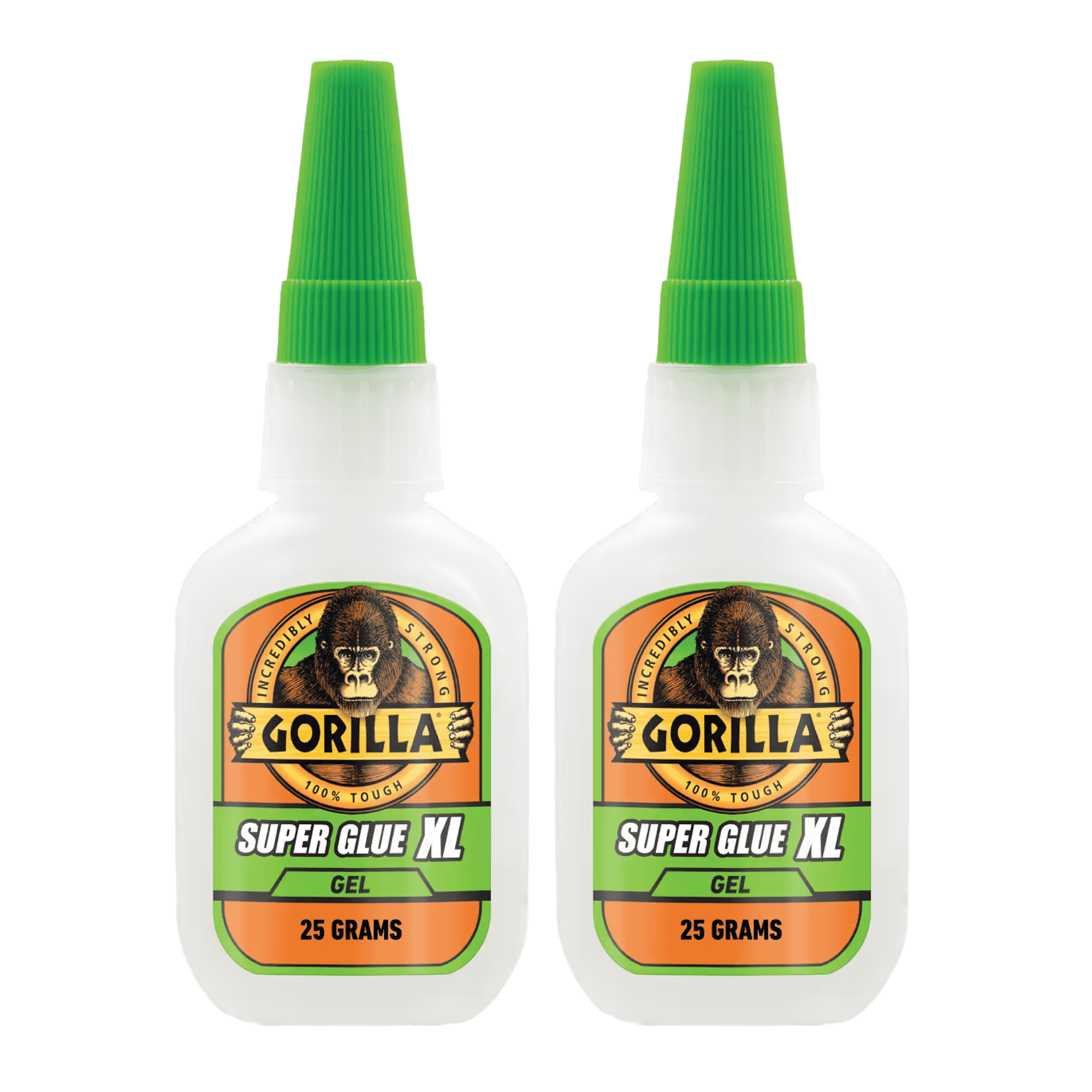 Gorilla Super Glue Gel: 25g bottle / XL (Clear) [2-pack]