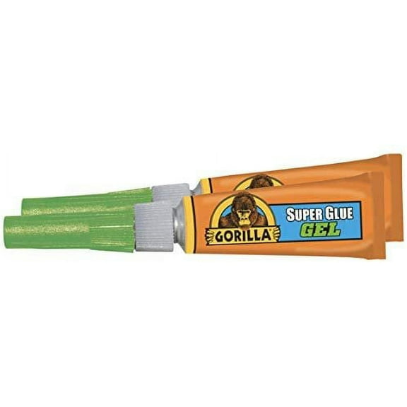 Gorilla Super Glue Gel Tubes, 2 Count