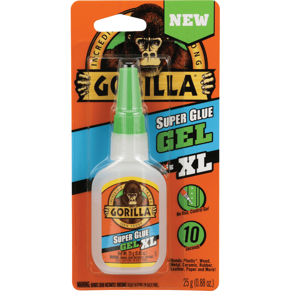 Gorilla Super Glue XL Gel - Single Pack — Residential Use, Standard Application