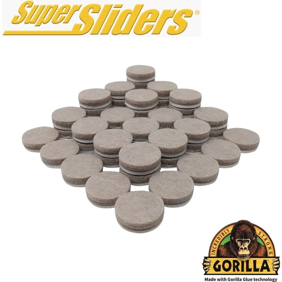 Gorilla Super Sliders Felt Furniture Pad - Pack of 12