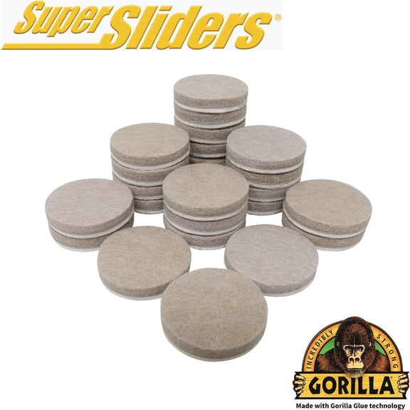 Gorilla Super Sliders Felt Furniture Pad - Pack of 2