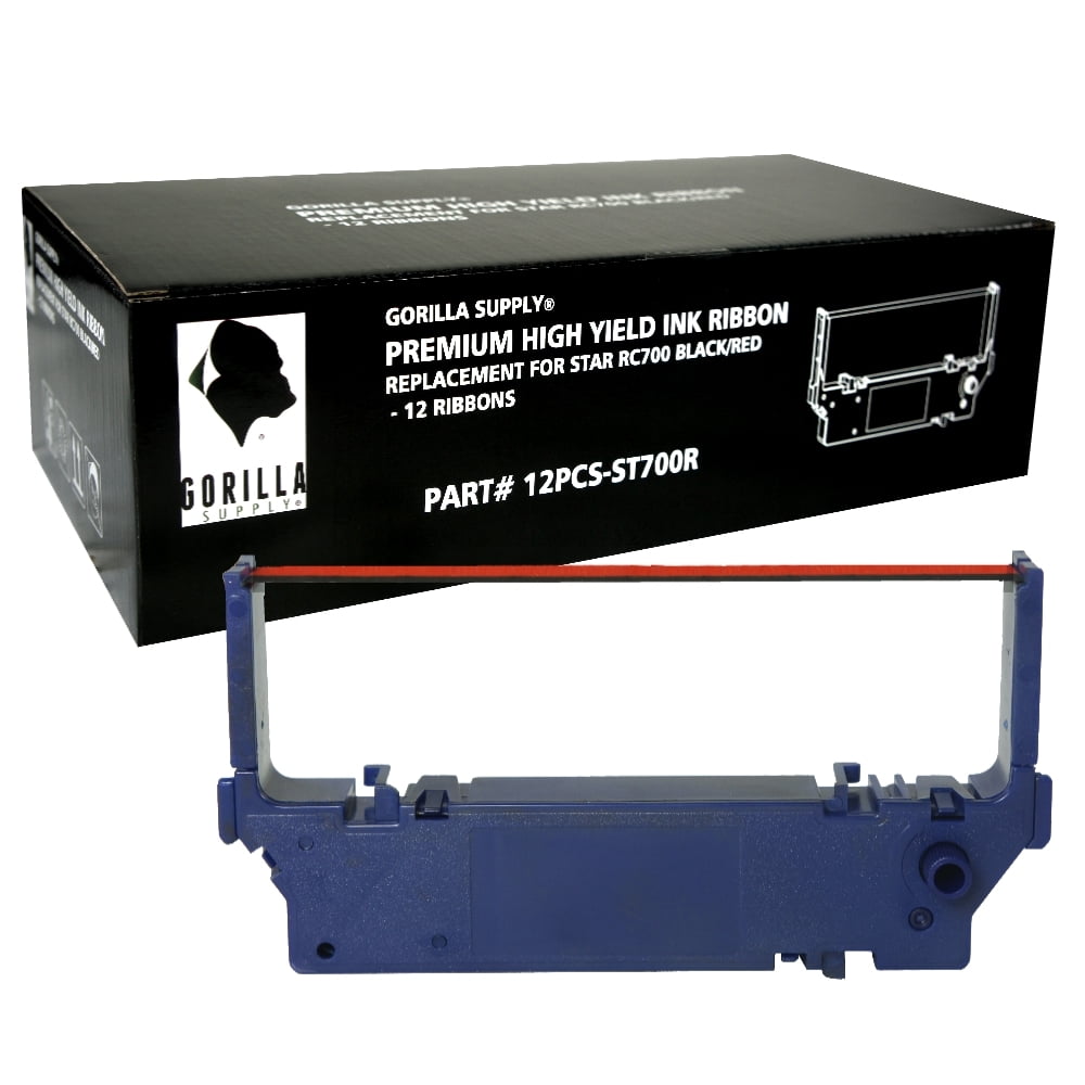 Gorilla Supply Ink Ribbon for Star RC700 SP700 SP712 SP717 SP742, Black ...