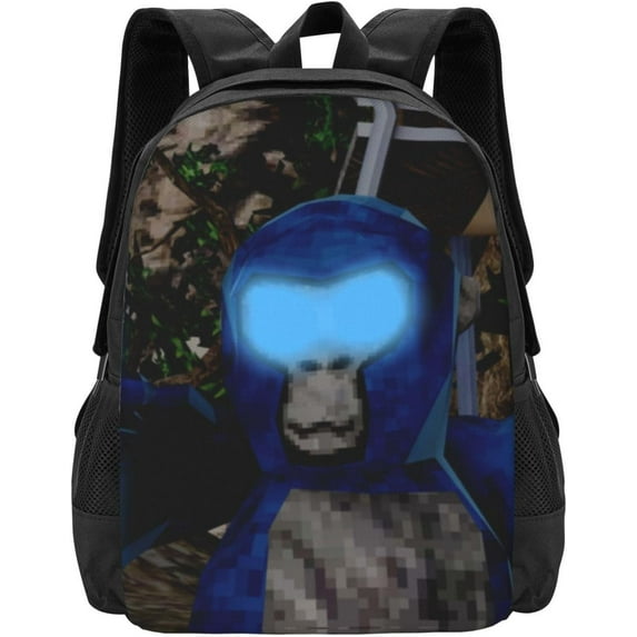 Gorilla Tag Backpack Cartoon Game Pattern 3D Print Backpack Lightweight Durable Travel Backpack Laptop Backpack Casual Daypack Gorilla Tag Fan Gift