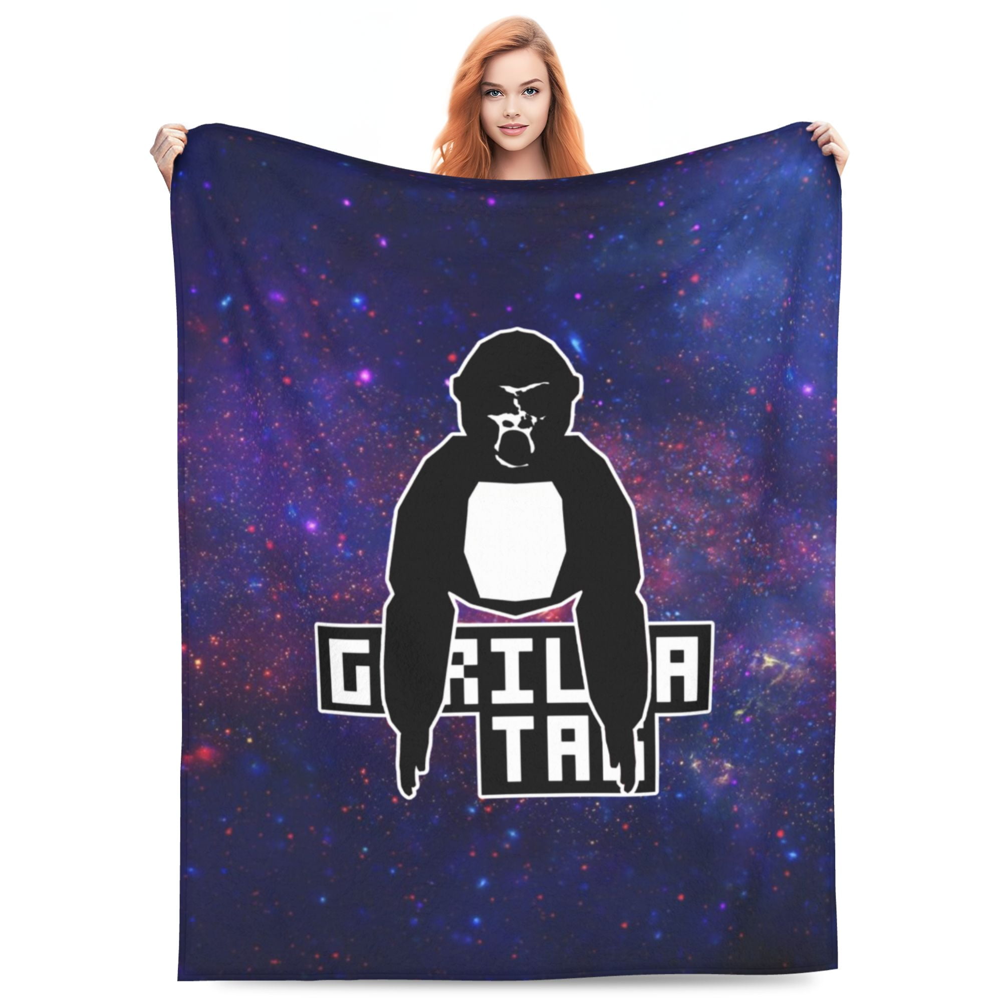 Gorilla Tag Blanket Super Soft Flannel Blanket Throw Lightweight Sofa